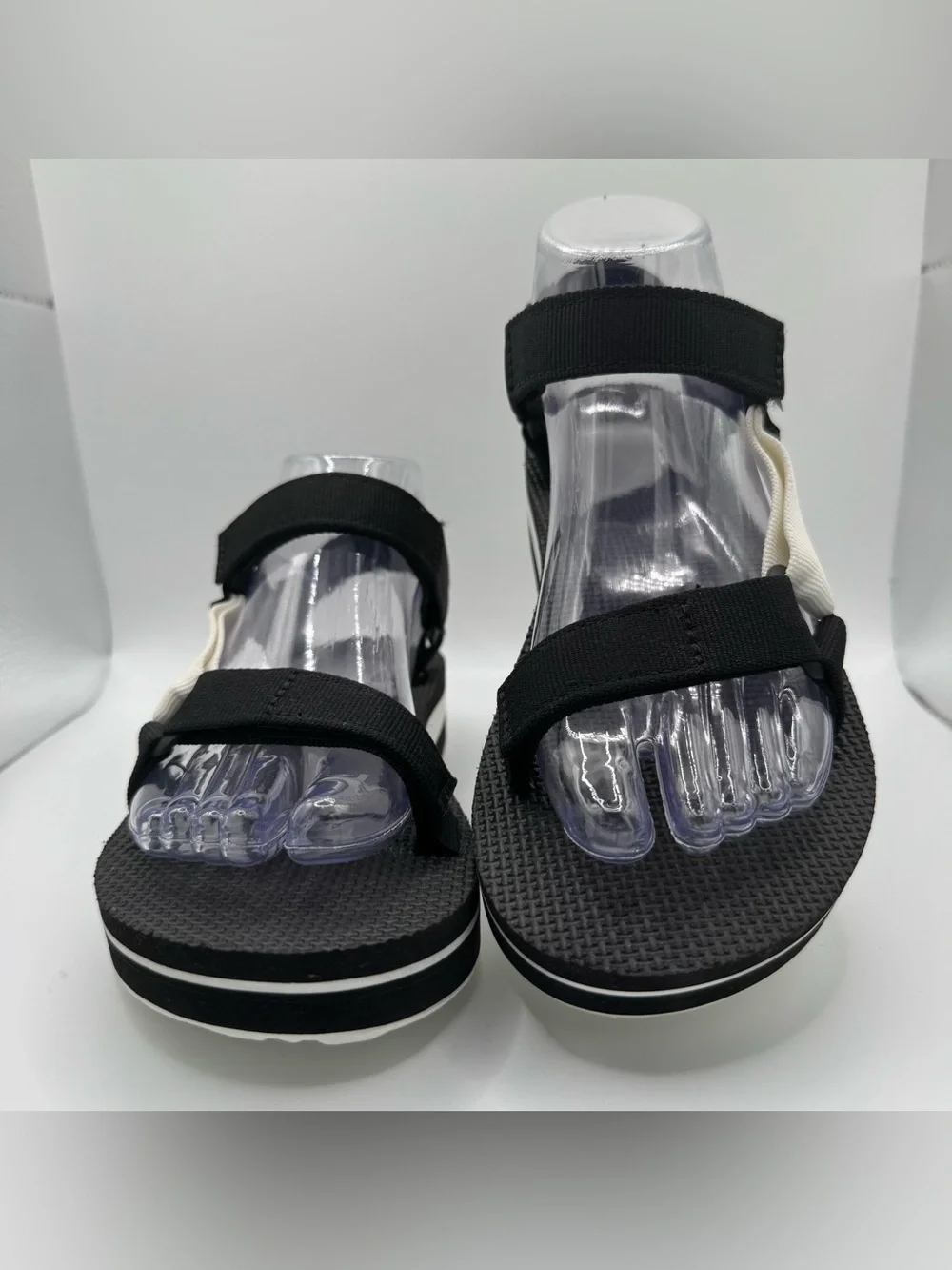 Teva Midform Universal Sandals Womens 6 NWOT Black White Platform Strappy Gorp